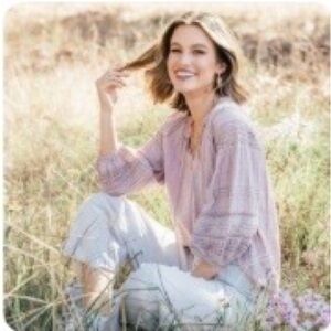 Sorbet Picnic Day Peasant Top